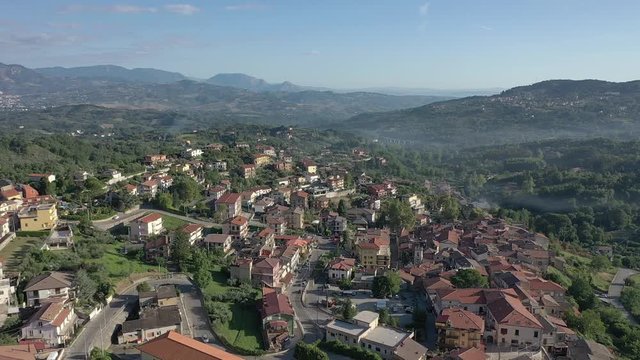 A typical town in Italy: Pannarano, Benevento, Italy.