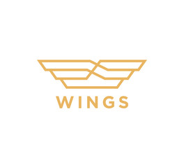 wing vector logo design template