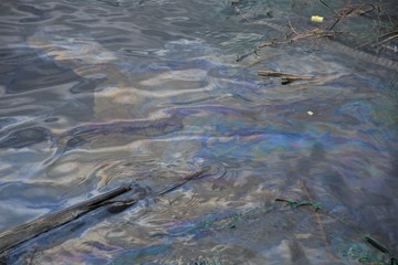 Oil in the water, ocean and sea pollution