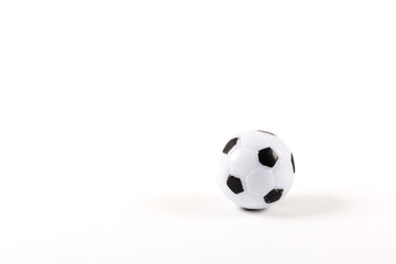 Soccer and football ball isolated on white background