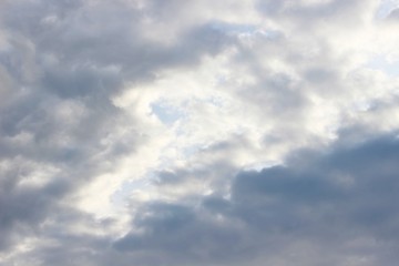 Beautiful blue sky, beautiful white clouds. Weather