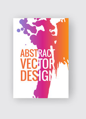 Abstract poster templates. Colorful vector threads composition.