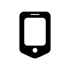 Mobile phone icon. Mobile device button. Logo design element