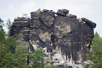 Rock formations at Bastei, Dresden, Germany