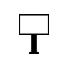 Billboard icon. Advertising symbol. Logo design element