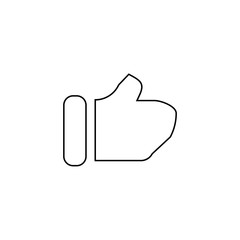 Like icon. Hand symbol. social media button. Logo design element