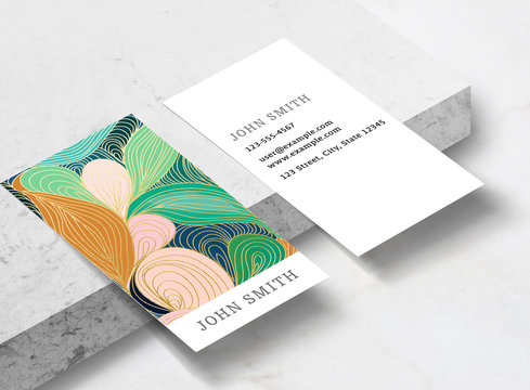 Swirly Interest Business Card Template