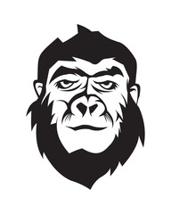 Gorilla Face Vector