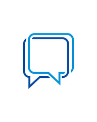 Naklejka premium Chat Box Logo
