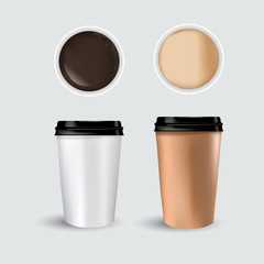 milk and black coffee comparison