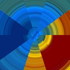 Red blue yellow abstract rainbow background