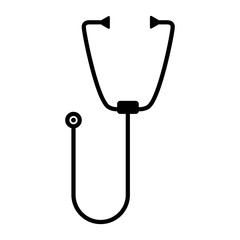 Stethoscope icon vector trendy design