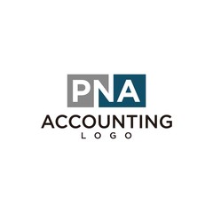 Modern and creative logo design of business and accounting company with clean background - EPS10 - Vector.