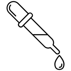 Lab Sample Picker Design, droper expertiment research equipment tool vector icon design