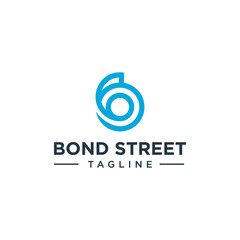 unique bondstreet design logo for premium graphic branding designs