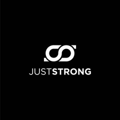 Obraz premium Bold logo design of letter J and S with black background - EPS10 - vector.