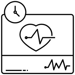 Unobtrusive real-time patient data monitoring concept vector icon design