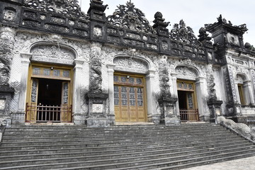 Thien Dinh Palace, Center Detail, Tomb of Khai Dinh, Vietnam
