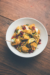 Aloo chaat or Alu chat is a popular street food originating from the Indian subcontinent, especially north India. it's an easy food recipe.
