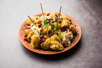 Aloo chaat or Alu chat is a popular street food originating from the Indian subcontinent, especially north India. it's an easy food recipe.