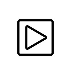 Play icon vector simple design