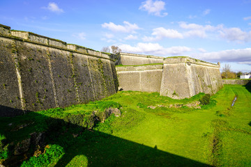 Fototapeta na wymiar Blaye citadel in France Vauban Travel history in Gironde Aquitaine