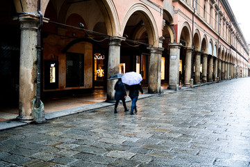 old town street in Bologna