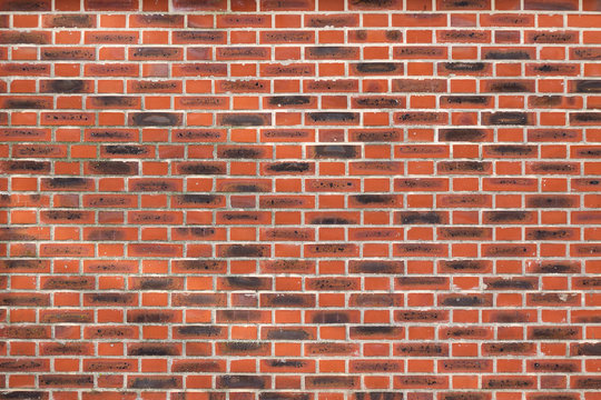 Orange and brown brick wall background or texture