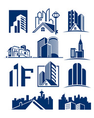 Obraz premium Set of Real Estate Logo