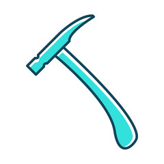 Hammer icon vector on white background
