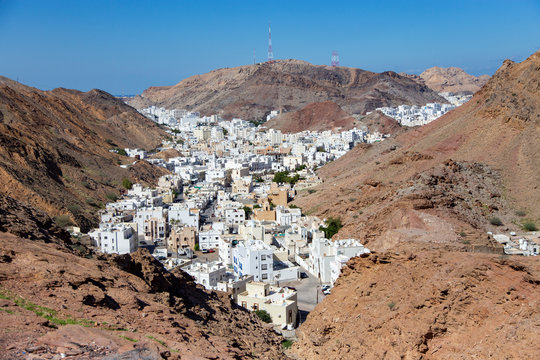 Panoramic view of the city Muscat capital of Oman