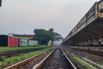 Fototapeta na wymiar railway track 