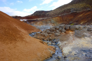 Seltun geothermal hot spring area
