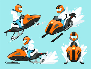 snow mobile set