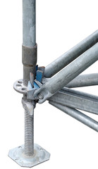 Metal structure prepared to stage assembly