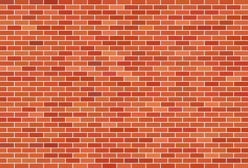 Brown brick wall background. Vector illustration eps 10