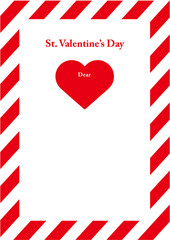 バレンタインハートメッセージカード9