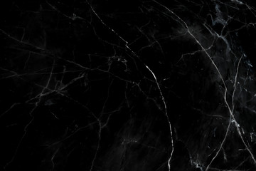 Black marble natural pattern for background, abstract black and white