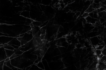 Black marble natural pattern for background, abstract black and white