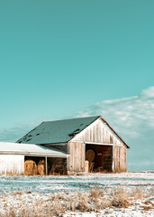 old barn in winter © Charlotte
