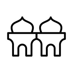 Mosque icon vector trendy design