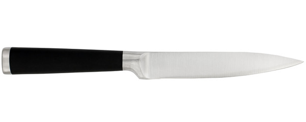 Kitchen knife on a white