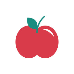 apple fresh fruit isolated icon