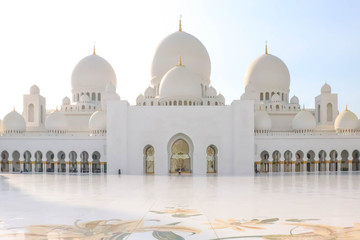 Abu Dhabi, UAE December 27/2018 Sheikh zayed mosque. United arab emirates, middle east. Famous...