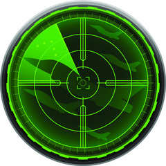 radar screen combat airplane