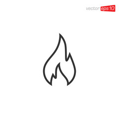 Fire Icon Design Vector illustration