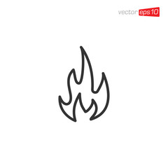 Fire Icon Design Vector illustration