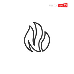 Fototapeta premium Fire Icon Design Vector illustration