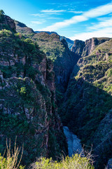 Gorges de Daluis or Chocolate canyon in Provence-Alpes, France.