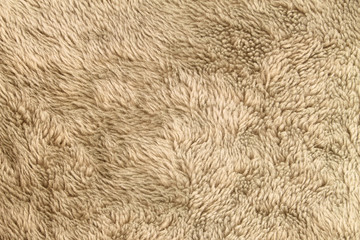 brown artificial fur for texture or background